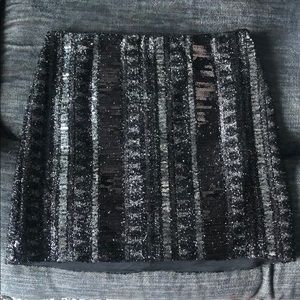 3/$25 Express Black Sequin Skirt